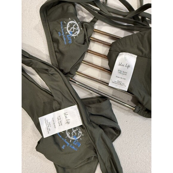 Revolve Bikini Set Womens Top XS & Bottom SM Strappy Travel Vacation Beach Pool - Picture 3 of 7